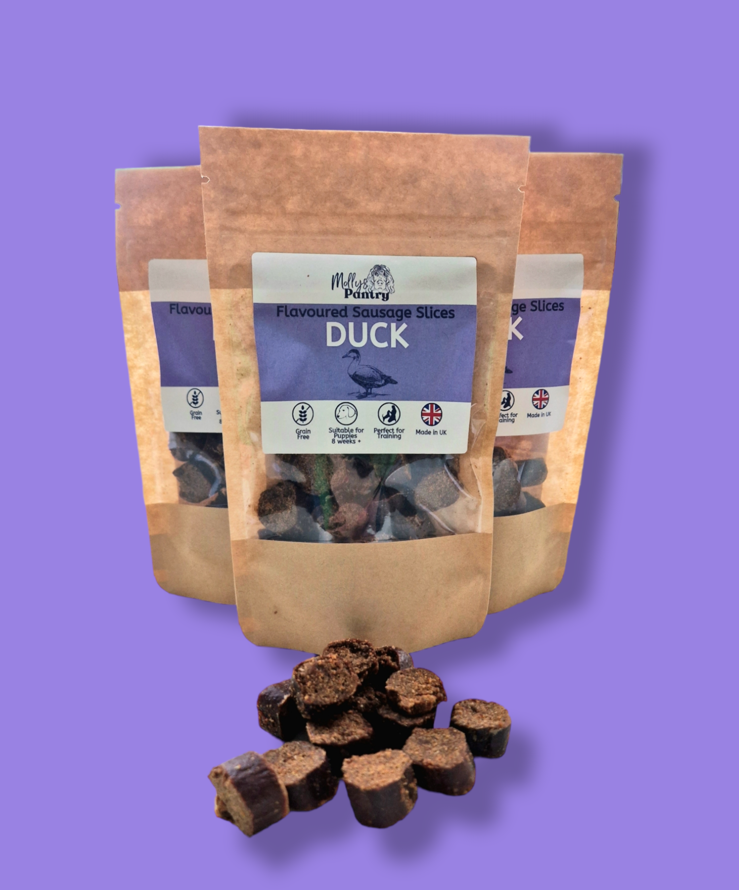 Duck Flavoured Sausage Slices